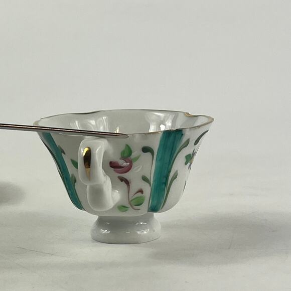 Armando Grave Portugal Demitasse Cup Saucer Hand Painted Floral AG Pintado à Mão - Picture 16 of 16